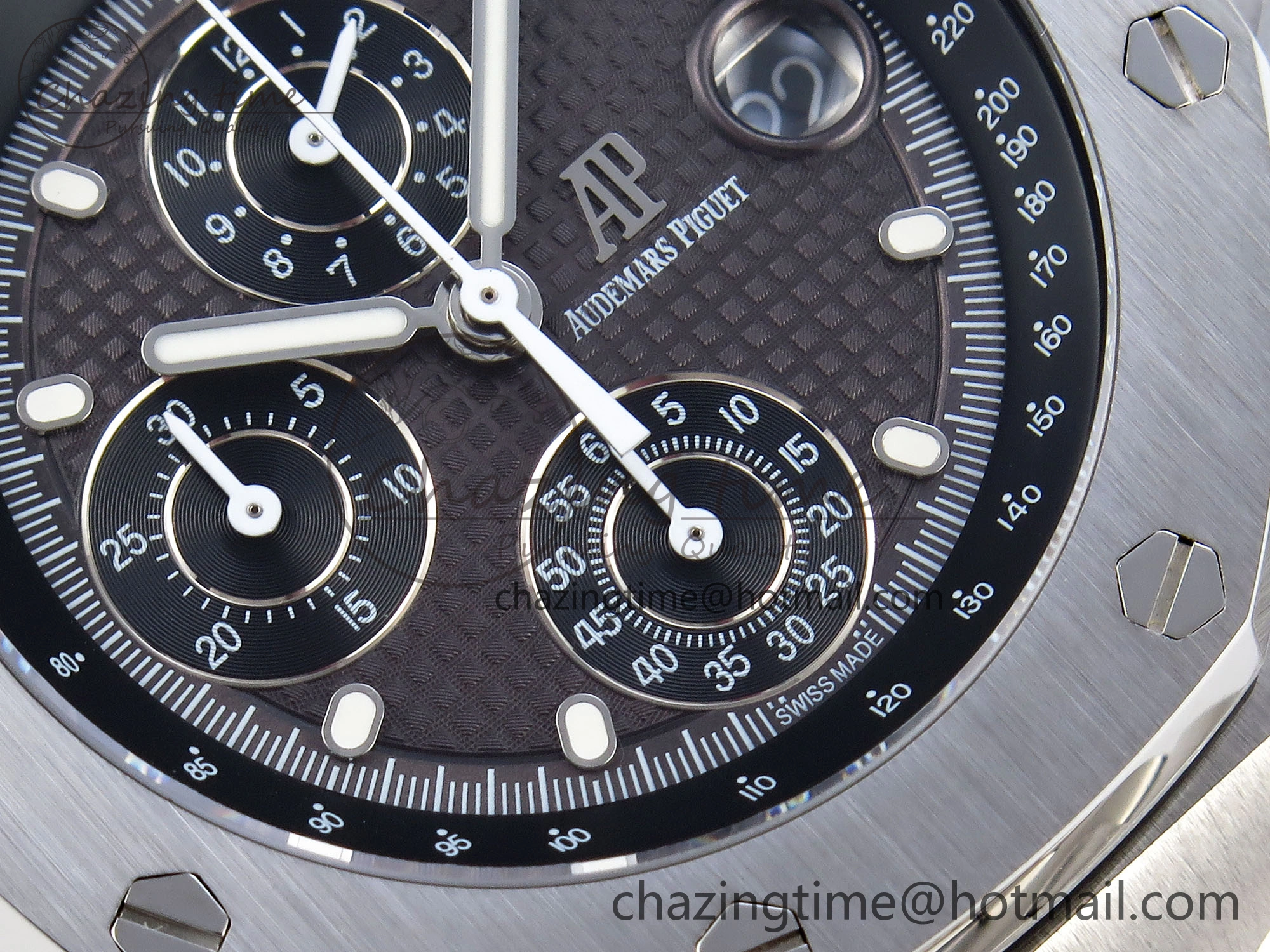 Royal Oak Offshore 42mm SS APF 1:1 Best Edition Gray Dial on SS Bracelet Strap A4404