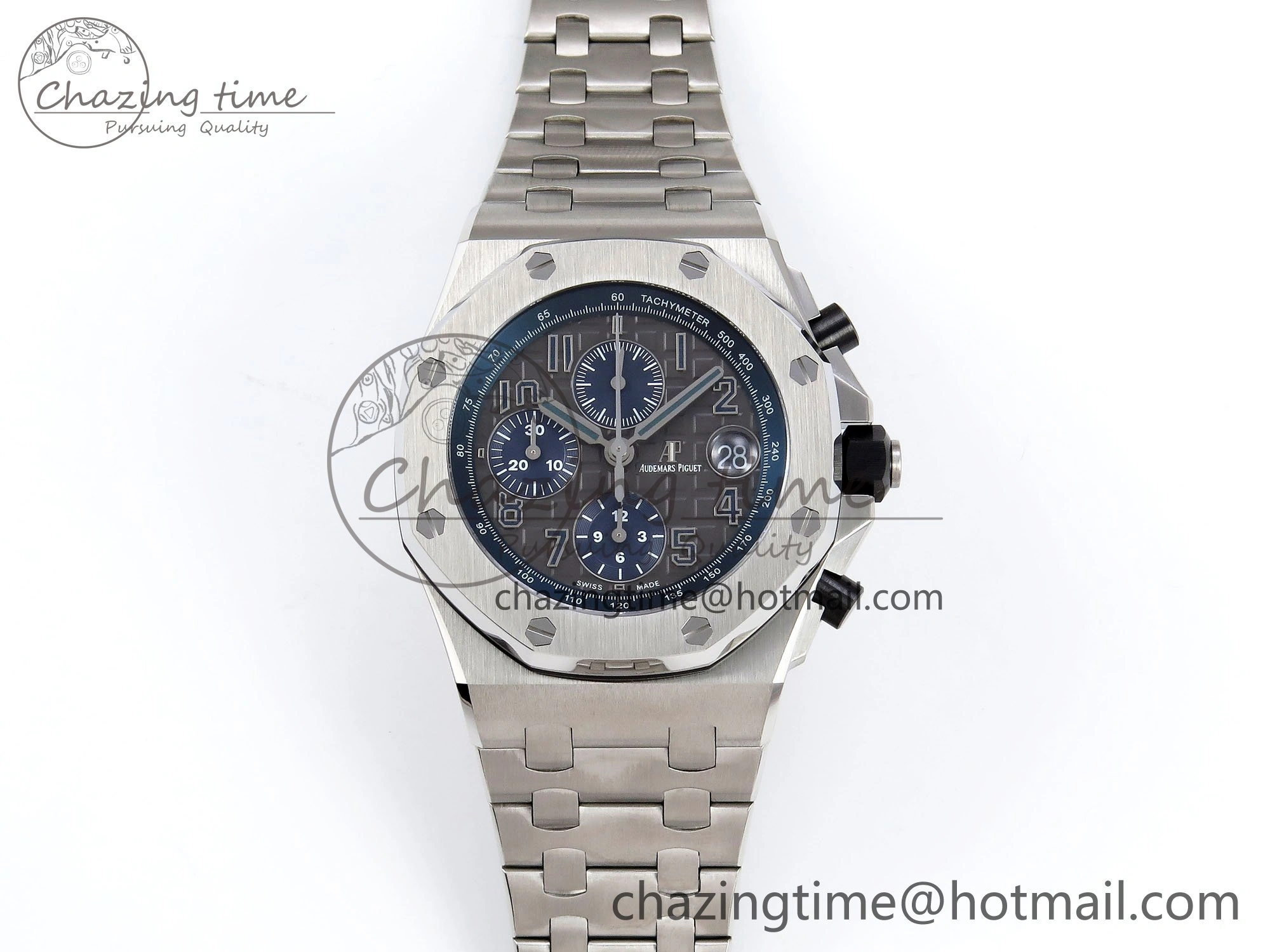 Royal Oak Offshore 42mm SS APF 1:1 Best Edition Grey Dial on SS Bracelet A3126