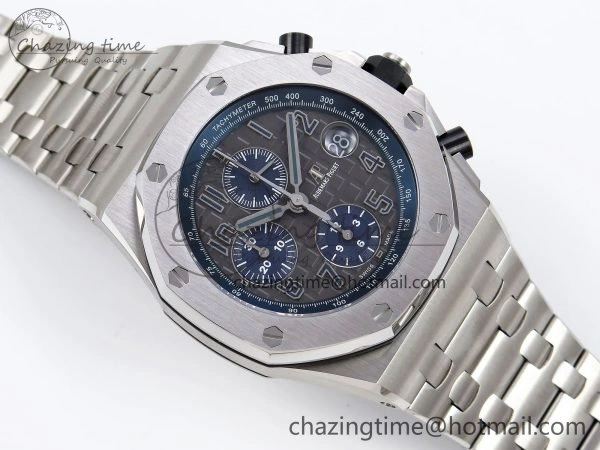 Royal Oak Offshore 42mm SS APF 1:1 Best Edition Grey Dial on SS Bracelet A3126