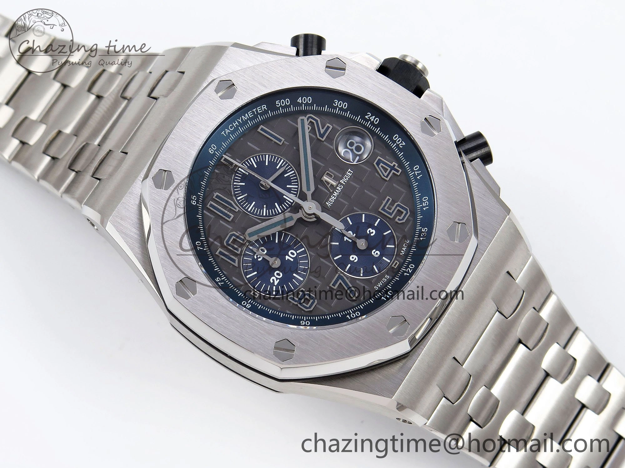 Royal Oak Offshore 42mm SS APF 1:1 Best Edition Grey Dial on SS Bracelet A3126
