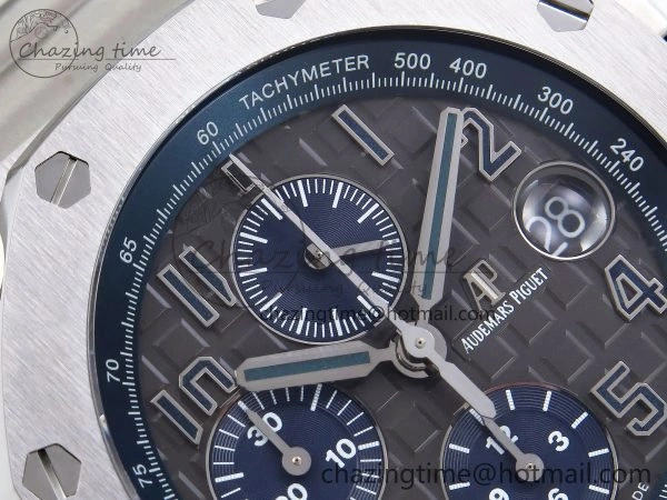 Royal Oak Offshore 42mm SS APF 1:1 Best Edition Grey Dial on SS Bracelet A3126