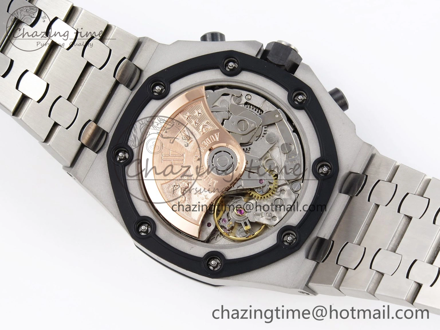 Royal Oak Offshore 42mm SS APF 1:1 Best Edition White Silver Dial on SS Bracelet Strap A7750