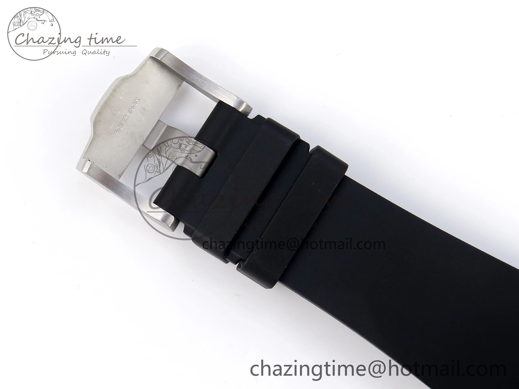 Royal Oak Offshore 42mm SS Black Ceramic Bezel APF 1:1 Best Edition White Silver Dial on Black Rubber Strap A7750