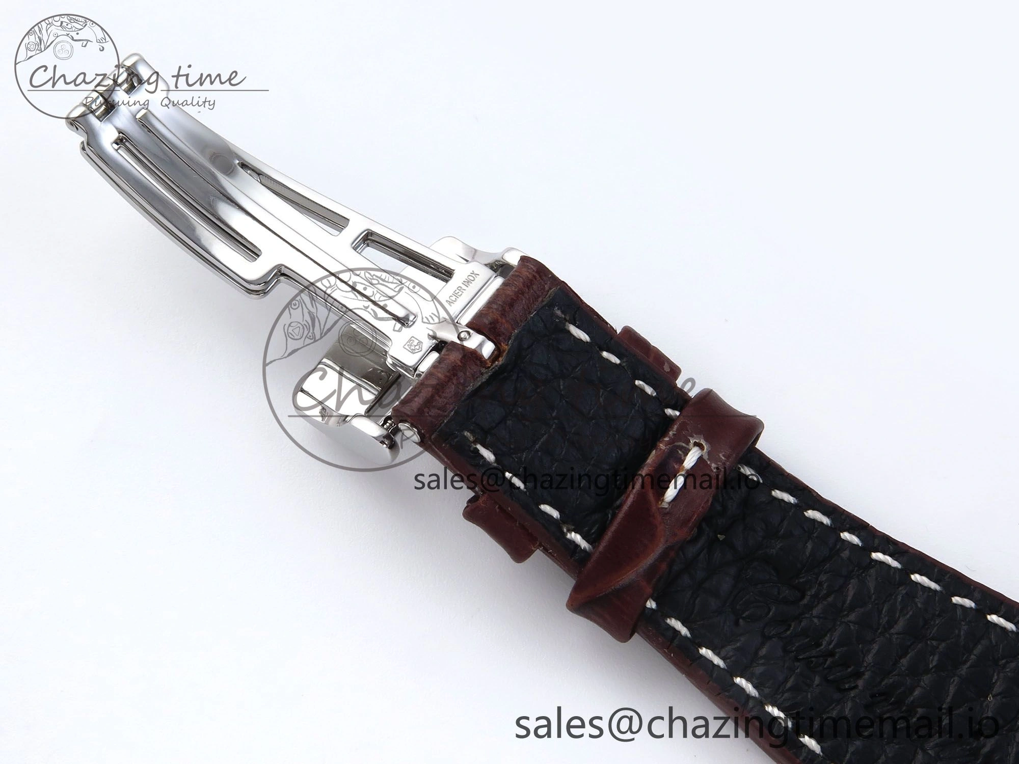 Royal Oak Offshore 42mm Safari TKF Best Edition White Dial on Brown Leather Strap A7750