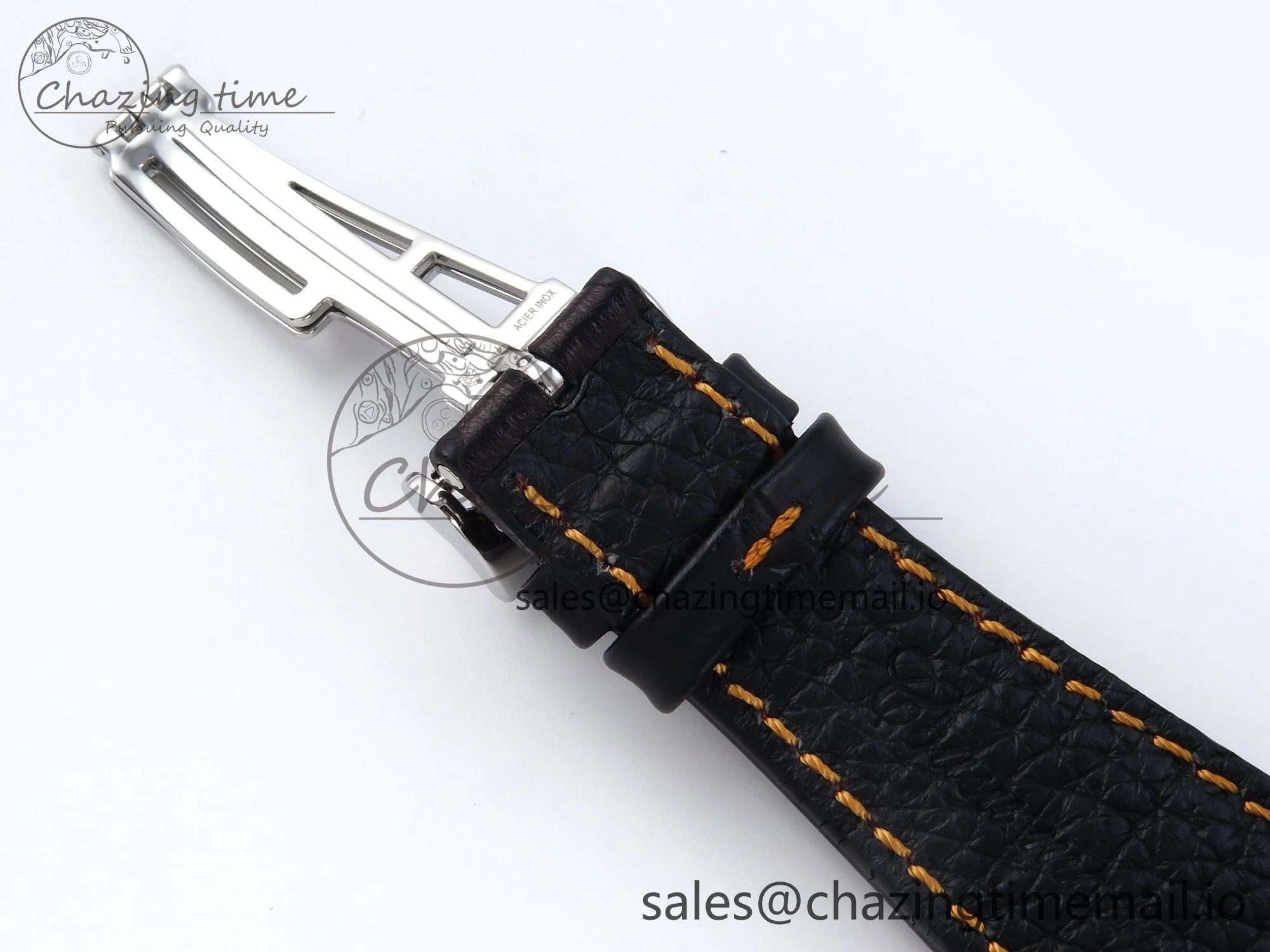 Royal Oak Offshore 42mm Volcano TKF Best Edition Black Dial on Black Leather Strap A7750
