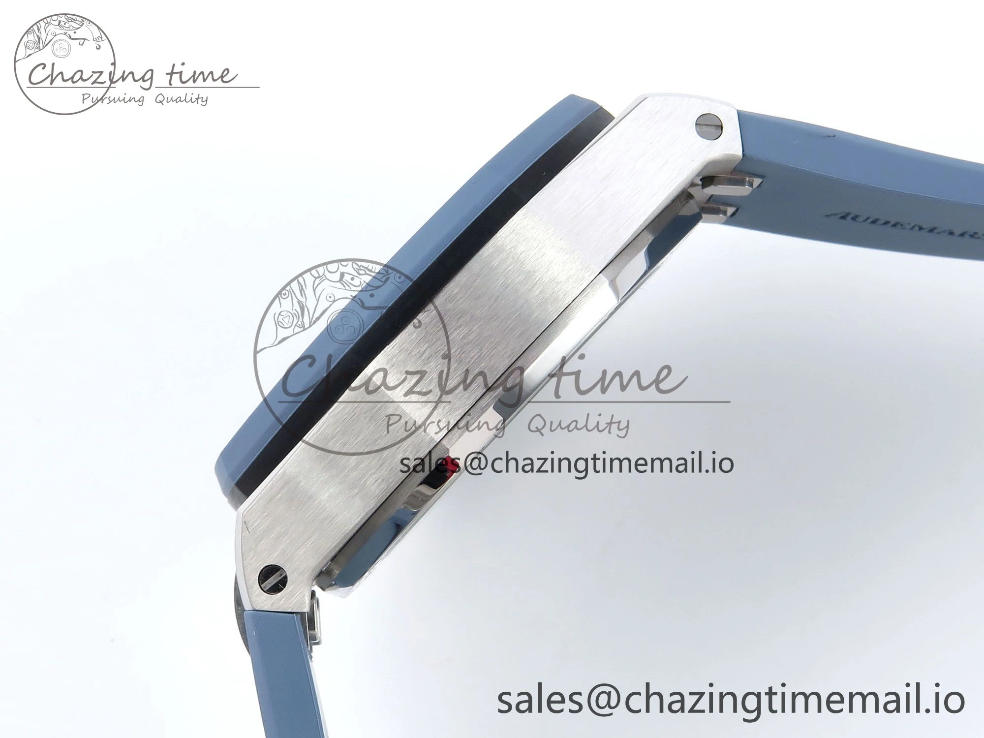 Royal Oak Offshore 43mm 15605SK APPF Best Edition Titanium Blue Dial on Blue Rubber Strap SA4302