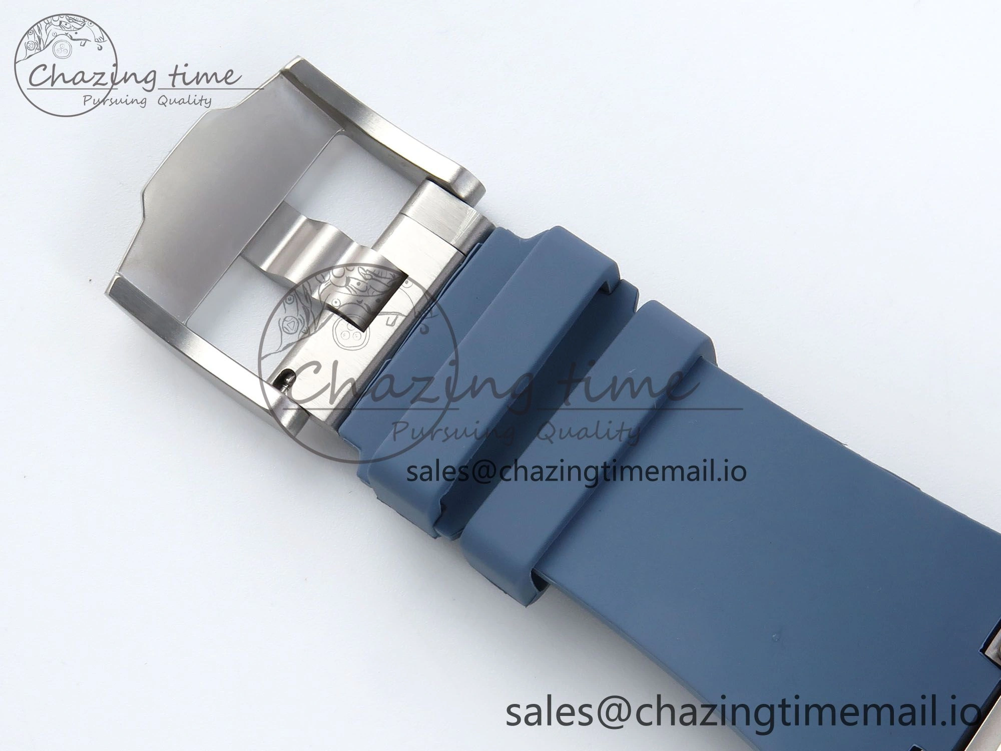 Royal Oak Offshore 43mm 15605SK APPF Best Edition Titanium Blue Dial on Blue Rubber Strap SA4302