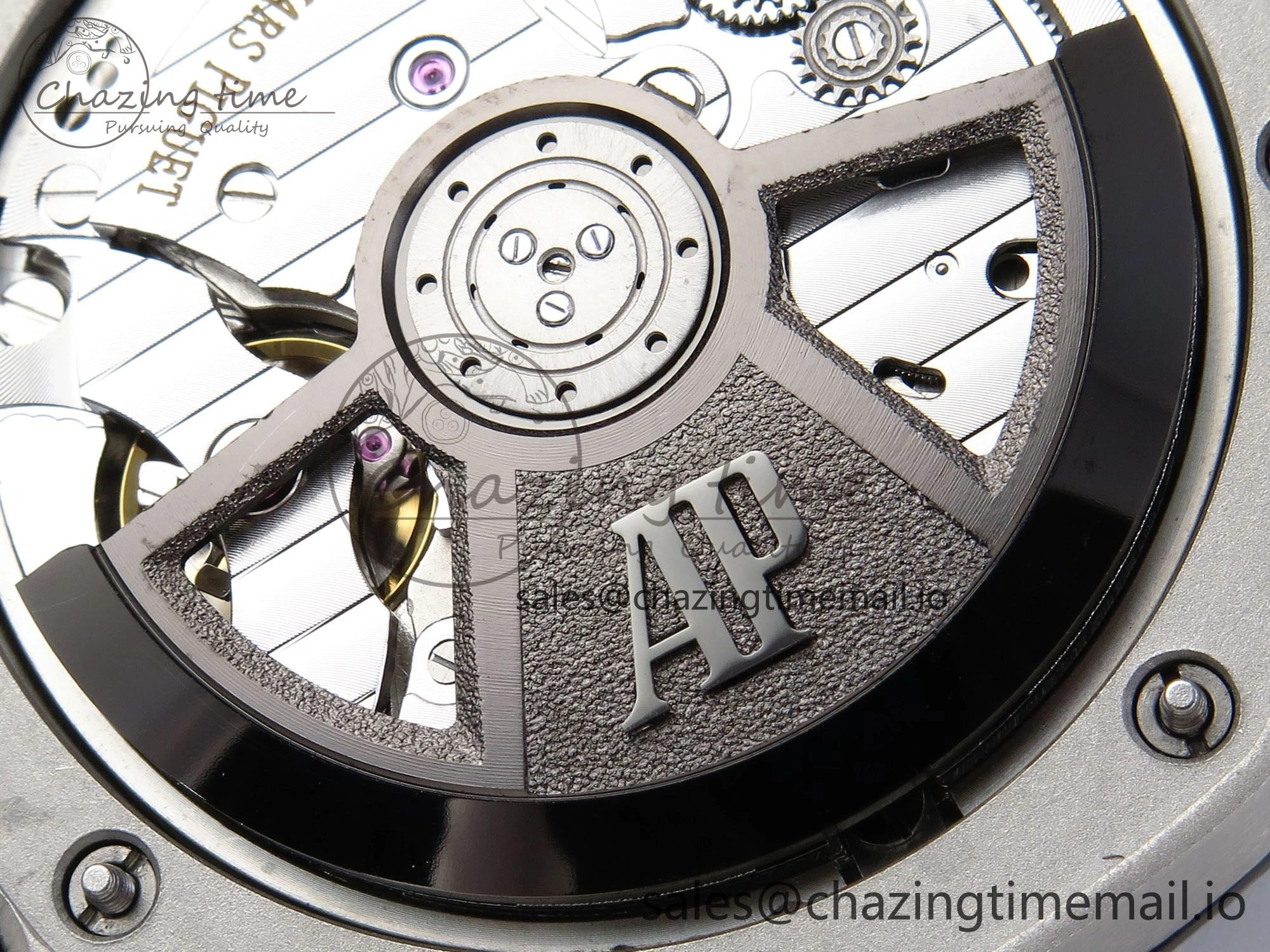 Royal Oak Offshore 43mm 15605SK APPF Best Edition Titanium Blue Dial on Blue Rubber Strap SA4302