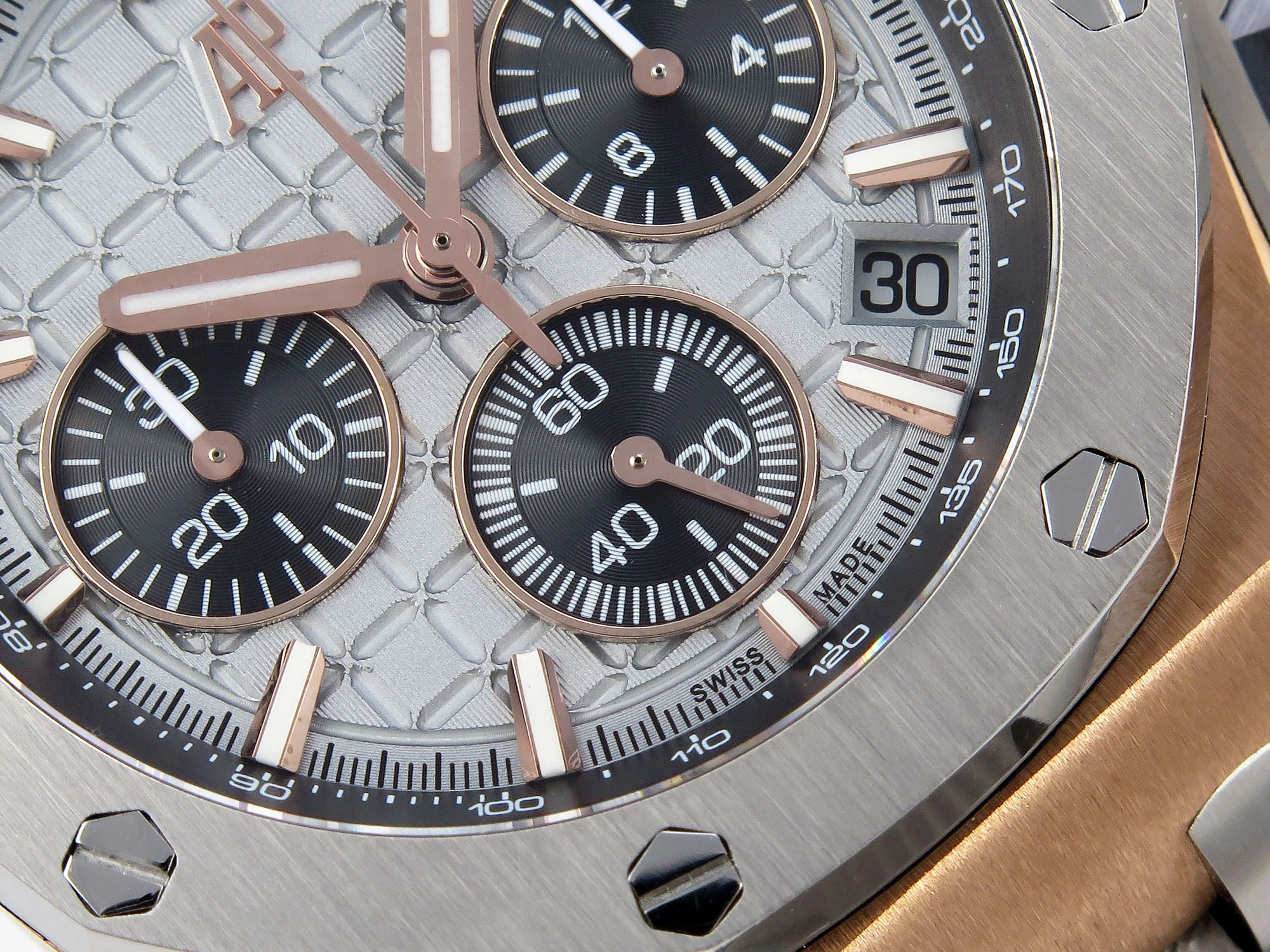 Royal Oak Offshore 43mm 26420oi RG Titanium APPF Best Edition Gray Dial on Gray Nylon Strap A4401