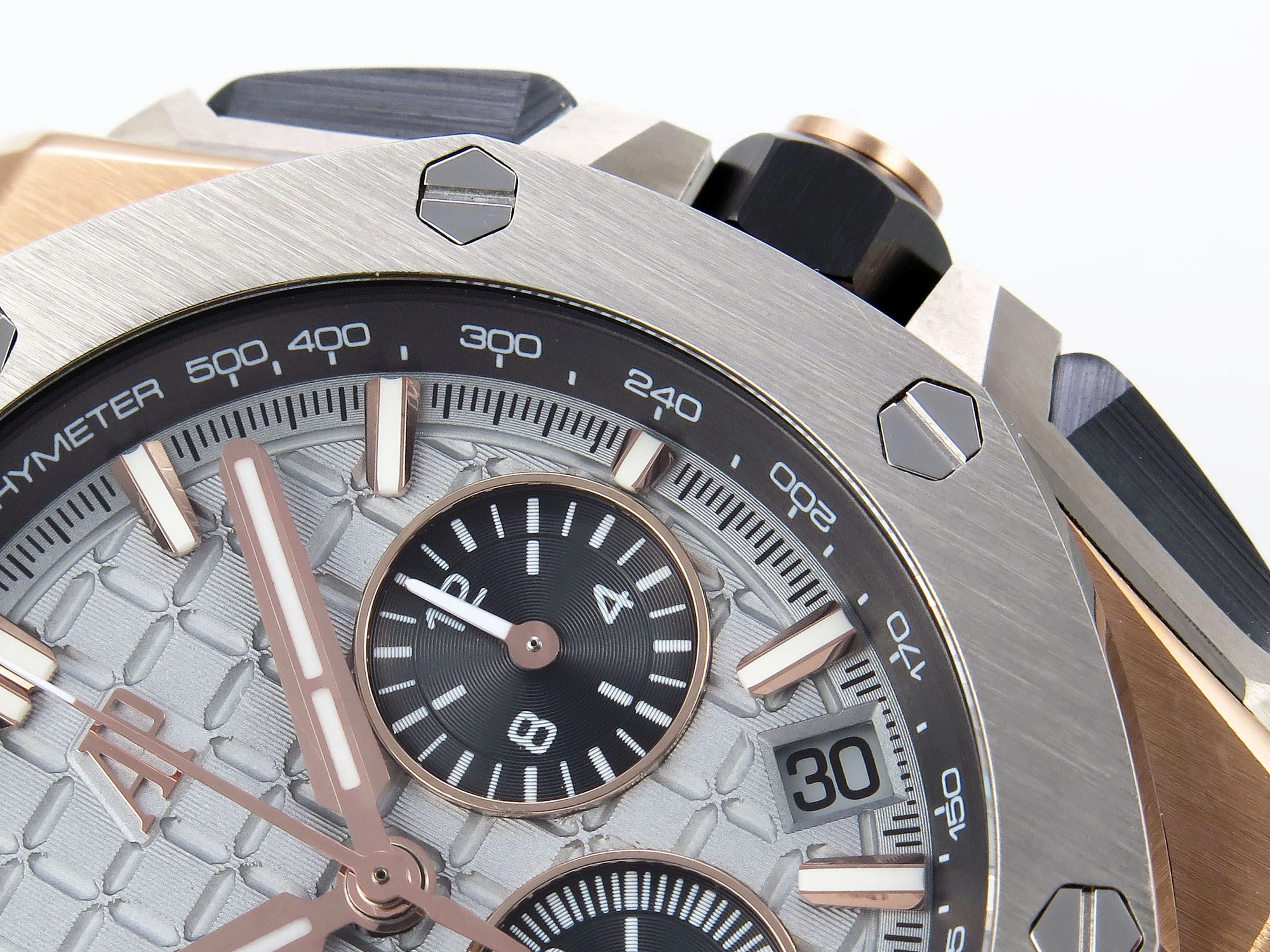 Royal Oak Offshore 43mm 26420oi RG Titanium APPF Best Edition Gray Dial on Gray Nylon Strap A4401