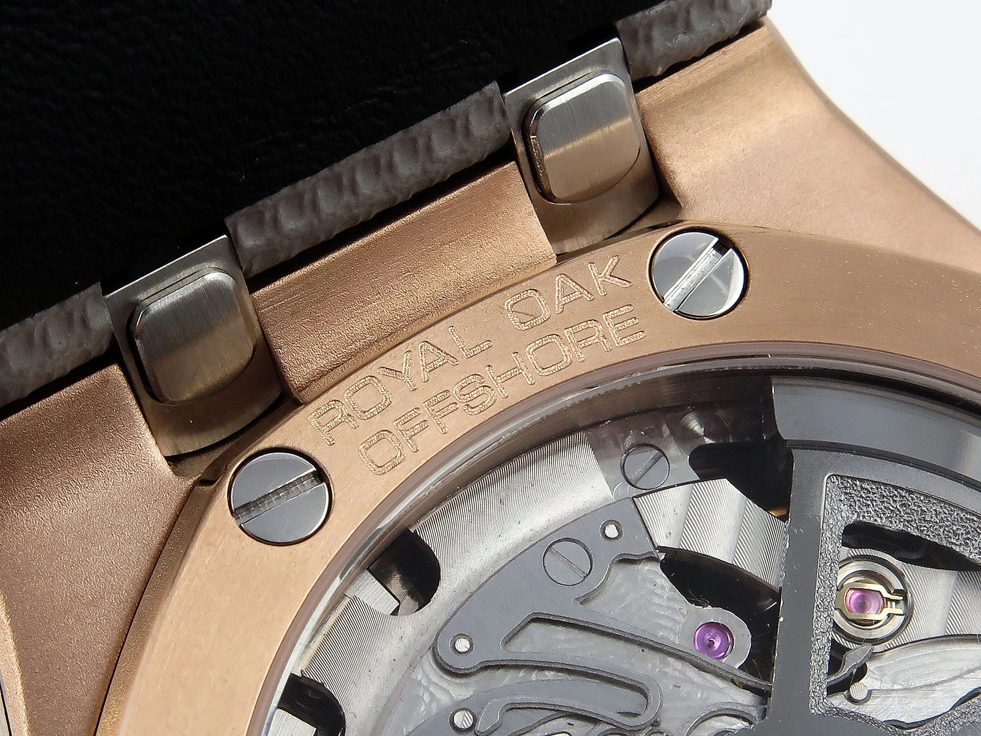 Royal Oak Offshore 43mm 26420oi RG Titanium APPF Best Edition Gray Dial on Gray Nylon Strap A4401
