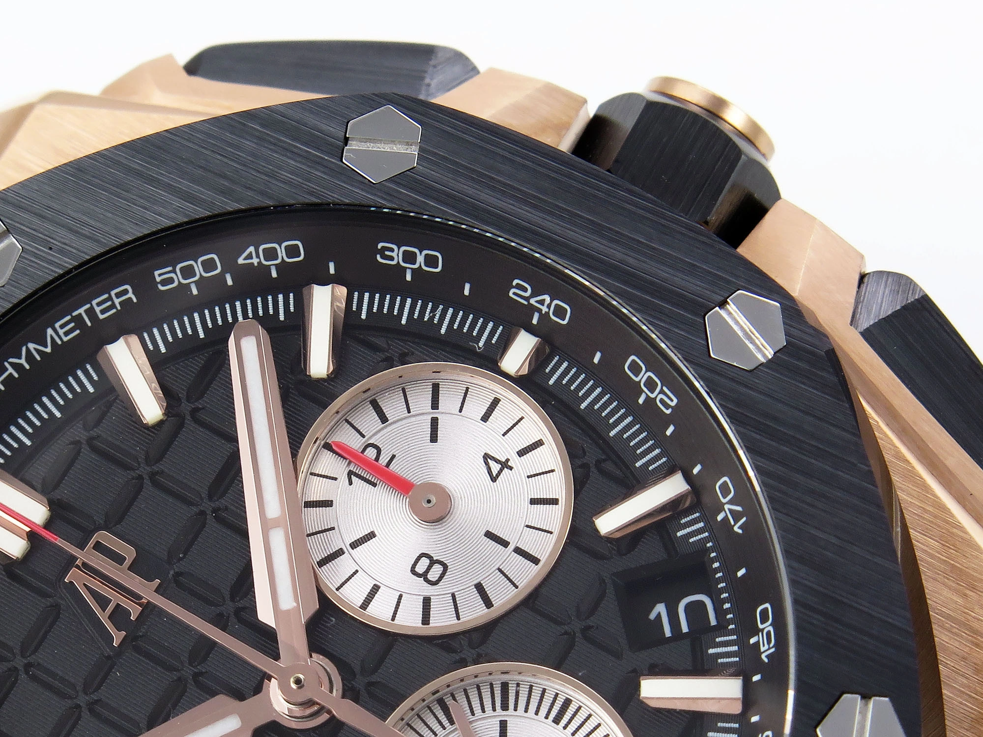 Royal Oak Offshore 43mm 26420ro RG APPF Best Edition Black Dial on Black Leather Strap A4401