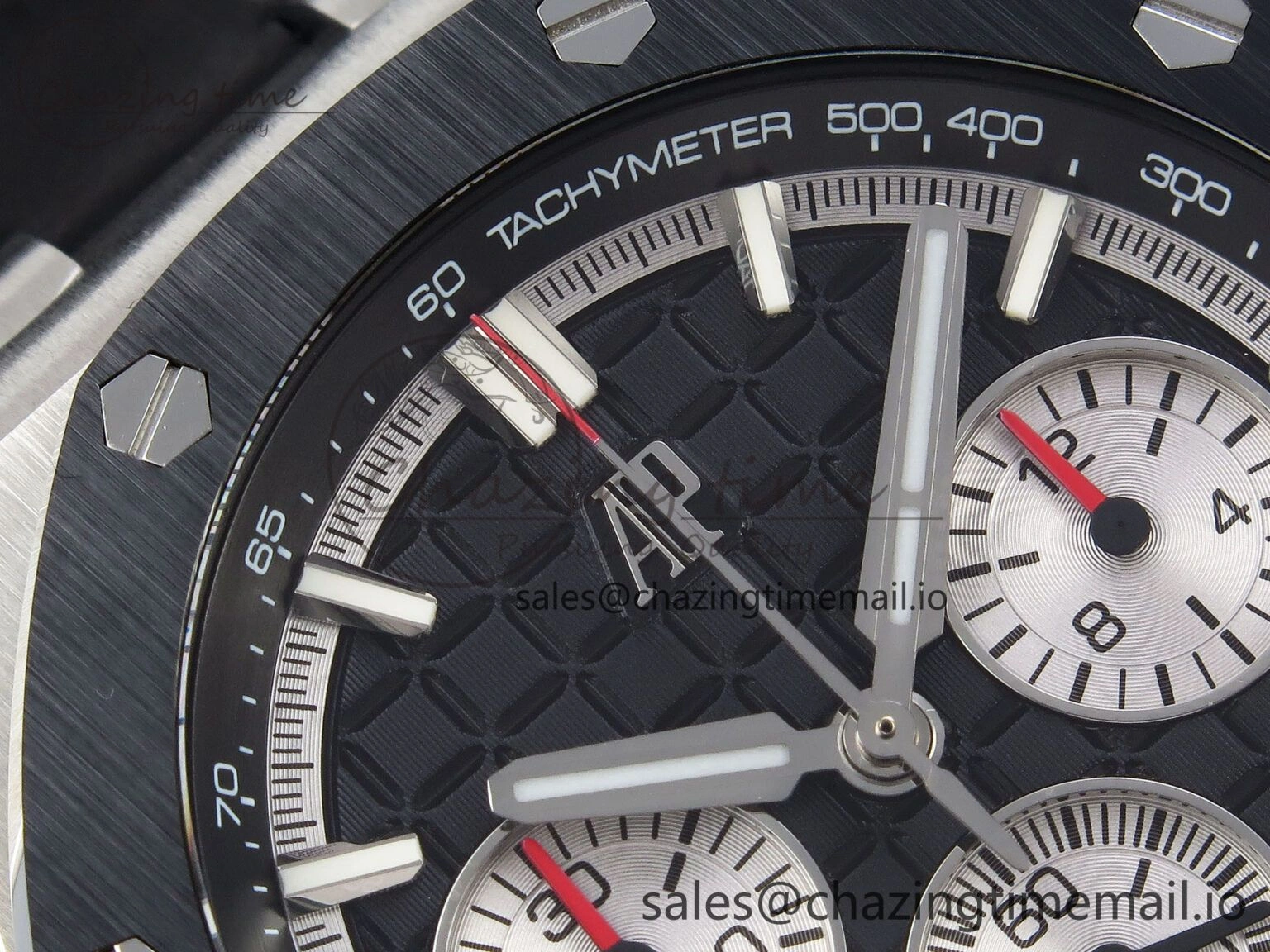 Royal Oak Offshore 43mm 26420so SS APPF Best Edition Black Dial on Black Leather Strap A4401