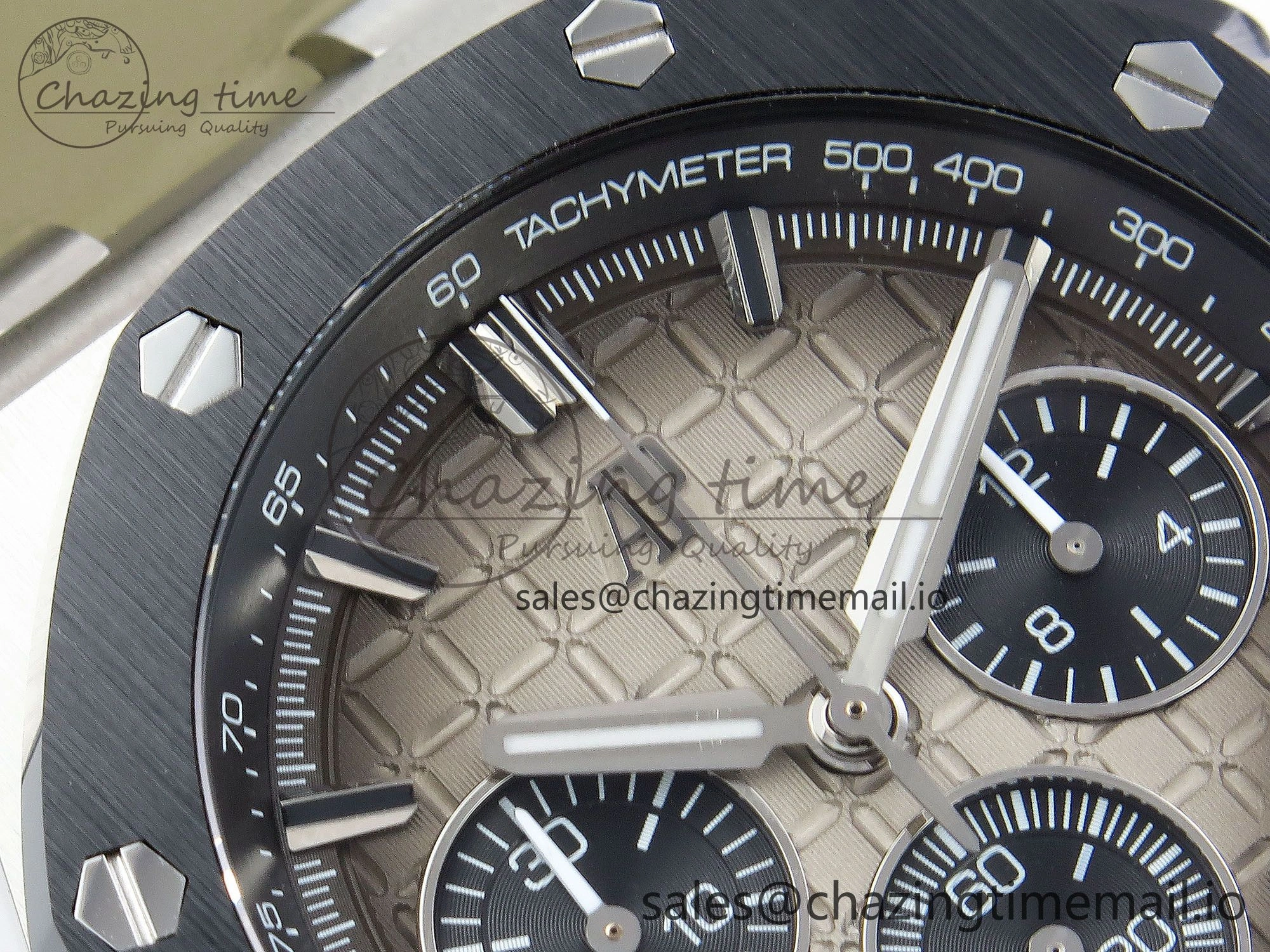 Royal Oak Offshore 43mm 26420so SS APPF Best Edition Sand Dial on Sand Leather Strap A4401