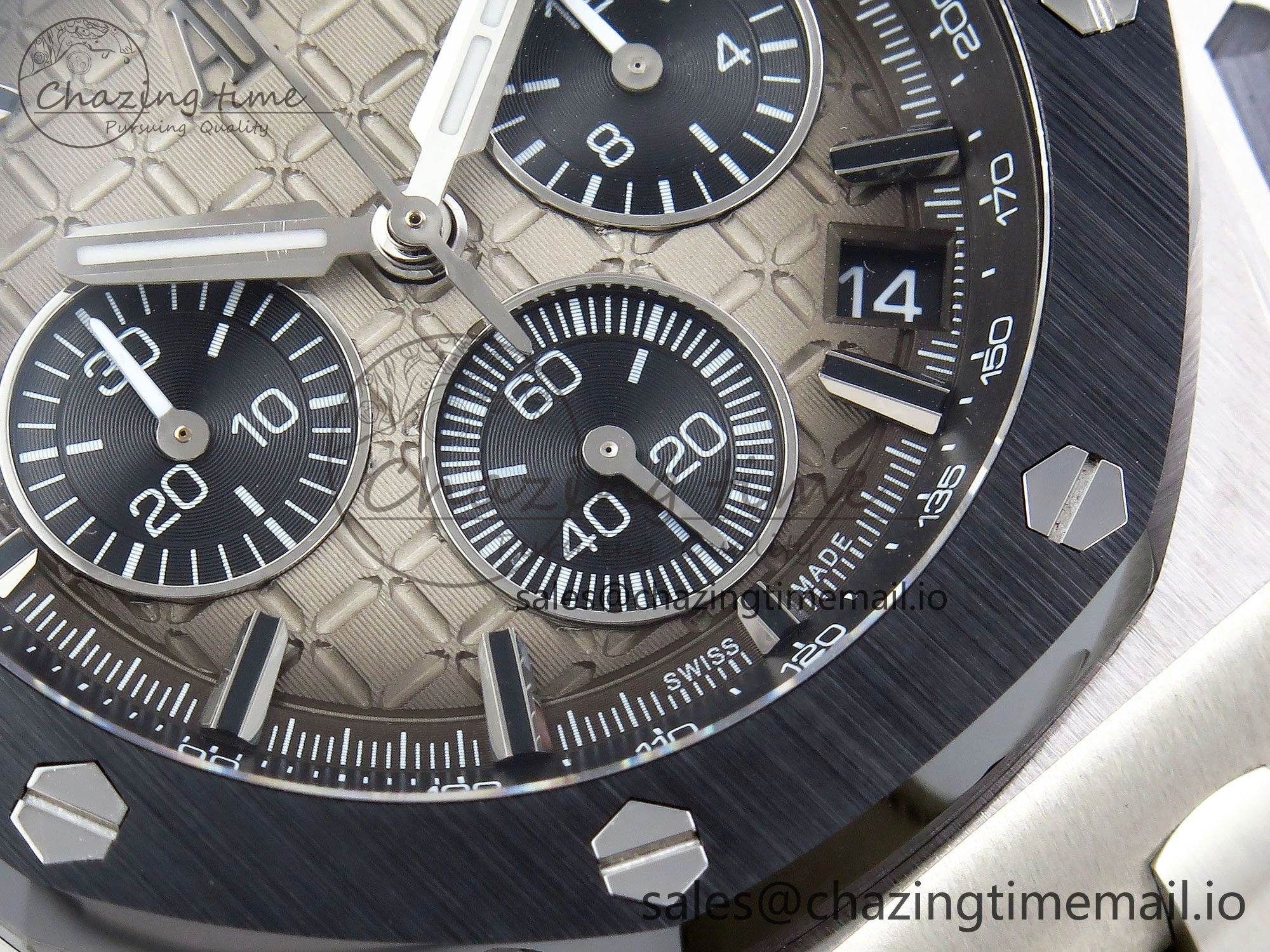 Royal Oak Offshore 43mm 26420so SS APPF Best Edition Sand Dial on Sand Leather Strap A4401