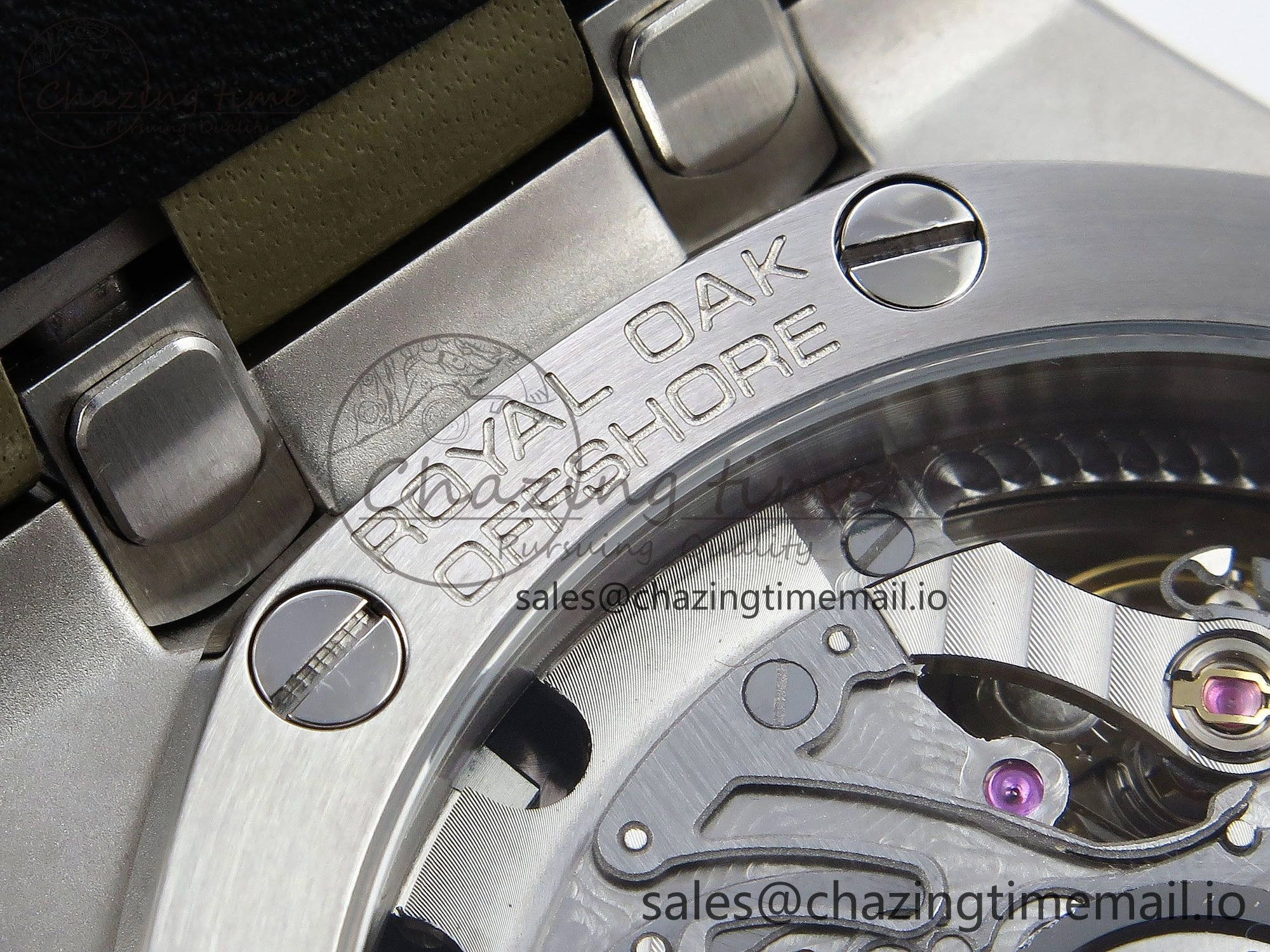 Royal Oak Offshore 43mm 26420so SS APPF Best Edition Sand Dial on Sand Leather Strap A4401