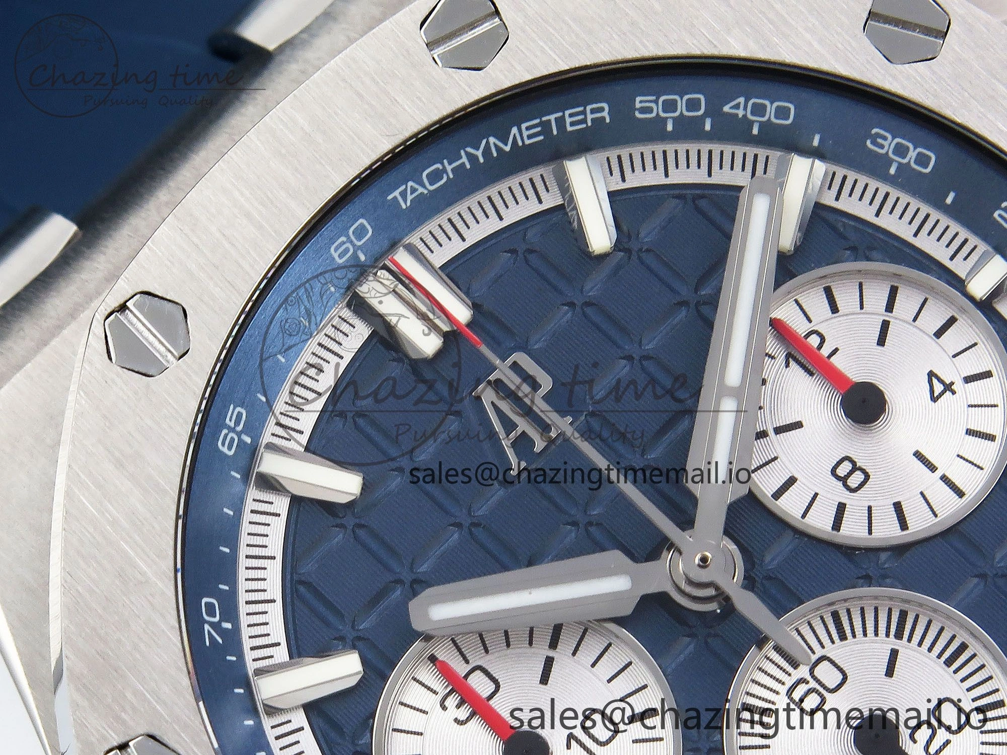 Royal Oak Offshore 43mm 26420ti Titanium APPF Best Edition Blue Dial on Blue Rubber Strap A4401