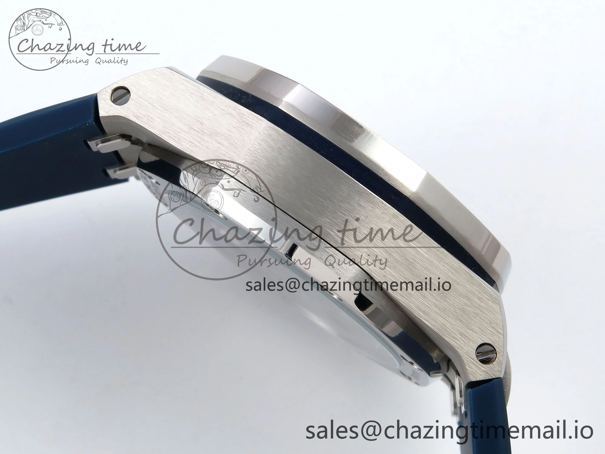 Royal Oak Offshore 43mm 26420ti Titanium APPF Best Edition Blue Dial on Blue Rubber Strap A4401