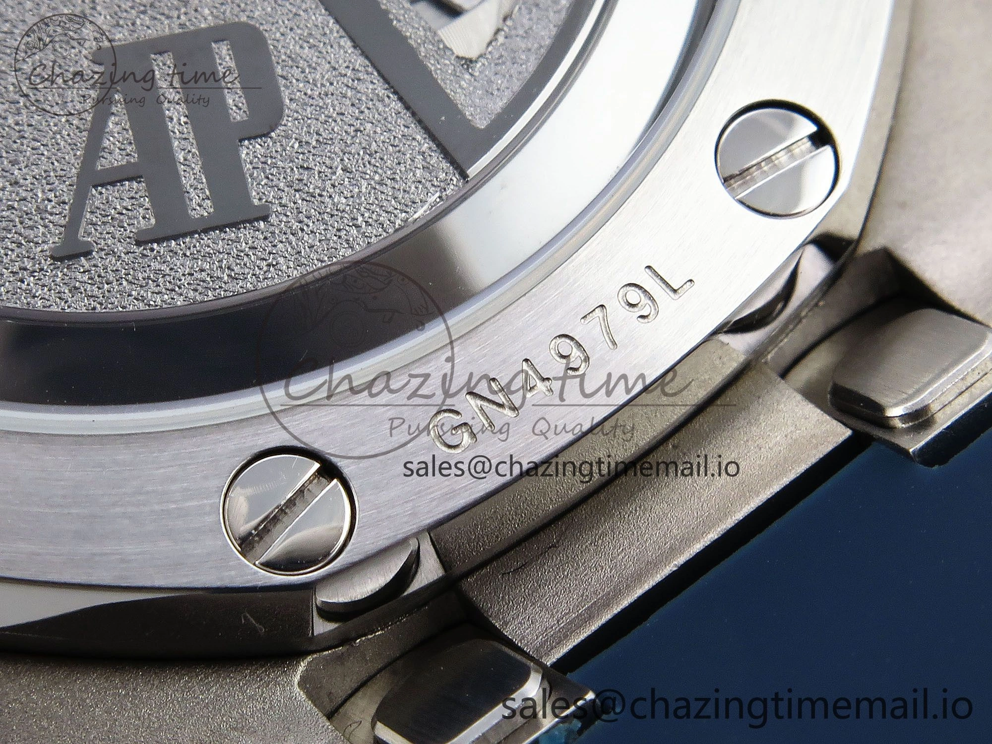 Royal Oak Offshore 43mm 26420ti Titanium APPF Best Edition Blue Dial on Blue Rubber Strap A4401