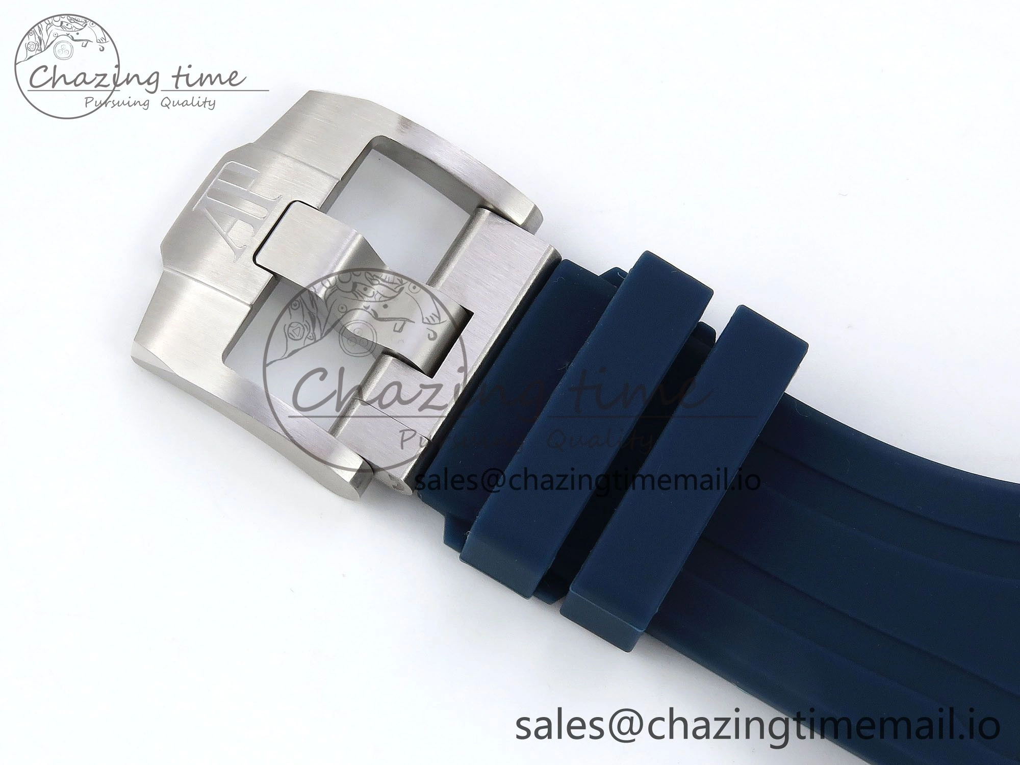 Royal Oak Offshore 43mm 26420ti Titanium APPF Best Edition Blue Dial on Blue Rubber Strap A4401
