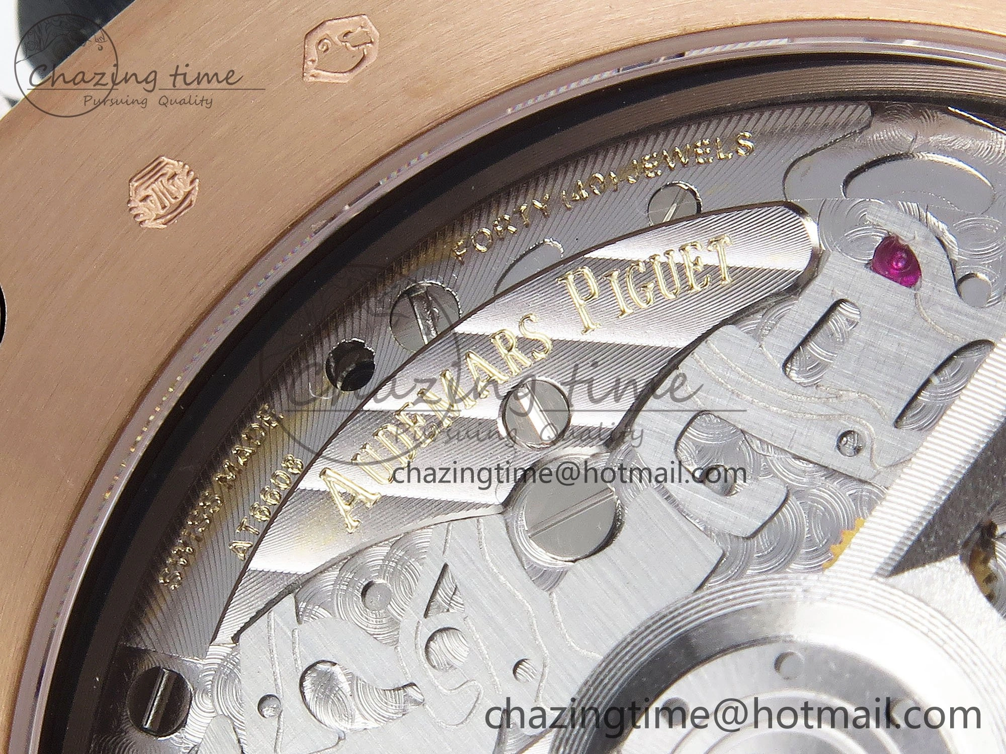 Royal Oak Offshore 43mm RG APF Best Edition Silver Dial on Black Rubber Strap A4401