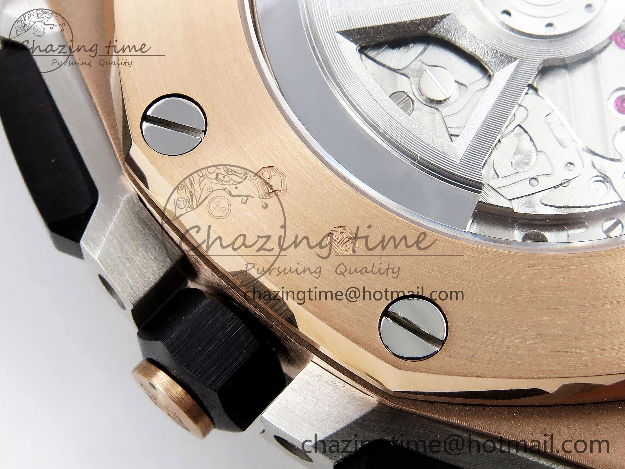 Royal Oak Offshore 43mm RG APF Best Edition Silver Dial on Black Rubber Strap A4401