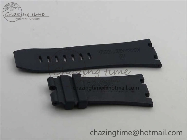 Royal Oak Offshore 44mm 26412PT SS JF 1:1 Best Edition Black Blue Dial on Black Leather Strap A3126