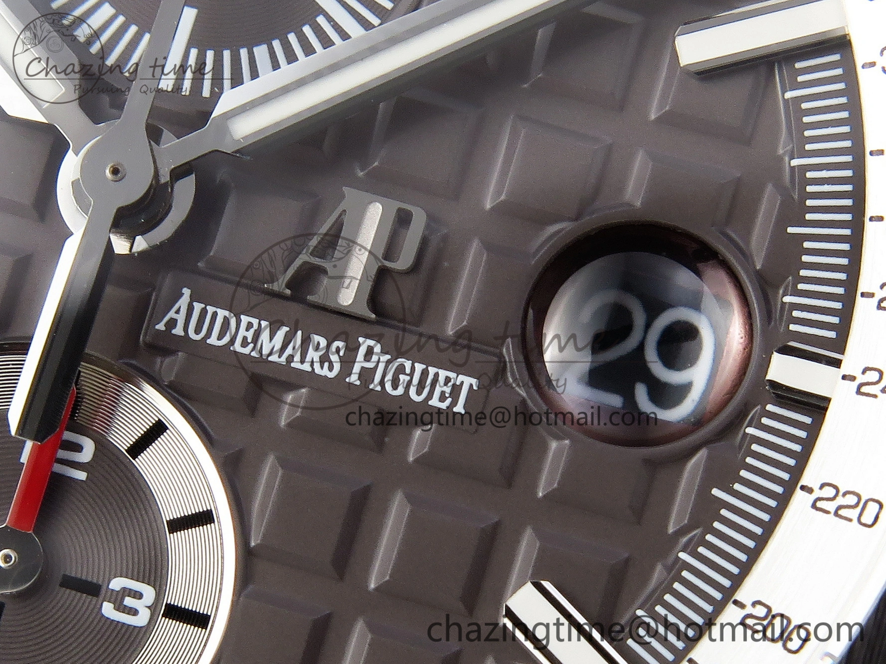 Royal Oak Offshore 44mm Black Ceramic APF 1:1 Best Edition Gray Dial on Black Rubber Strap A3126
