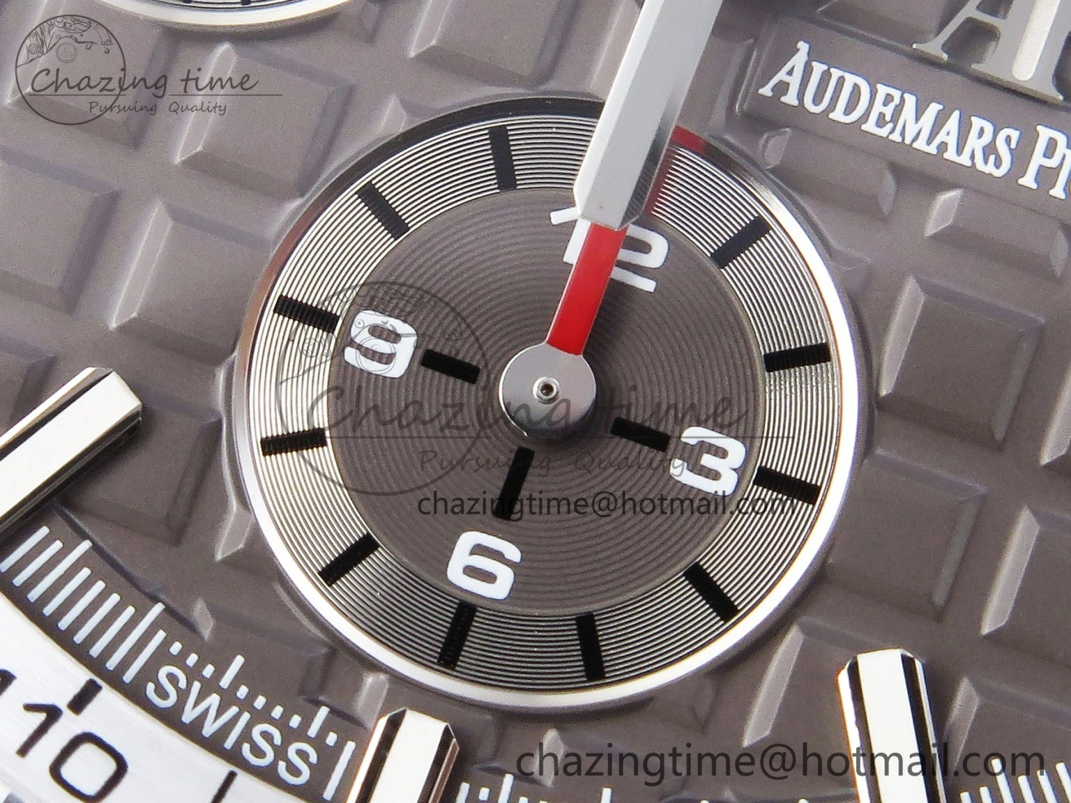 Royal Oak Offshore 44mm Black Ceramic APF 1:1 Best Edition Gray Dial on Black Rubber Strap A3126