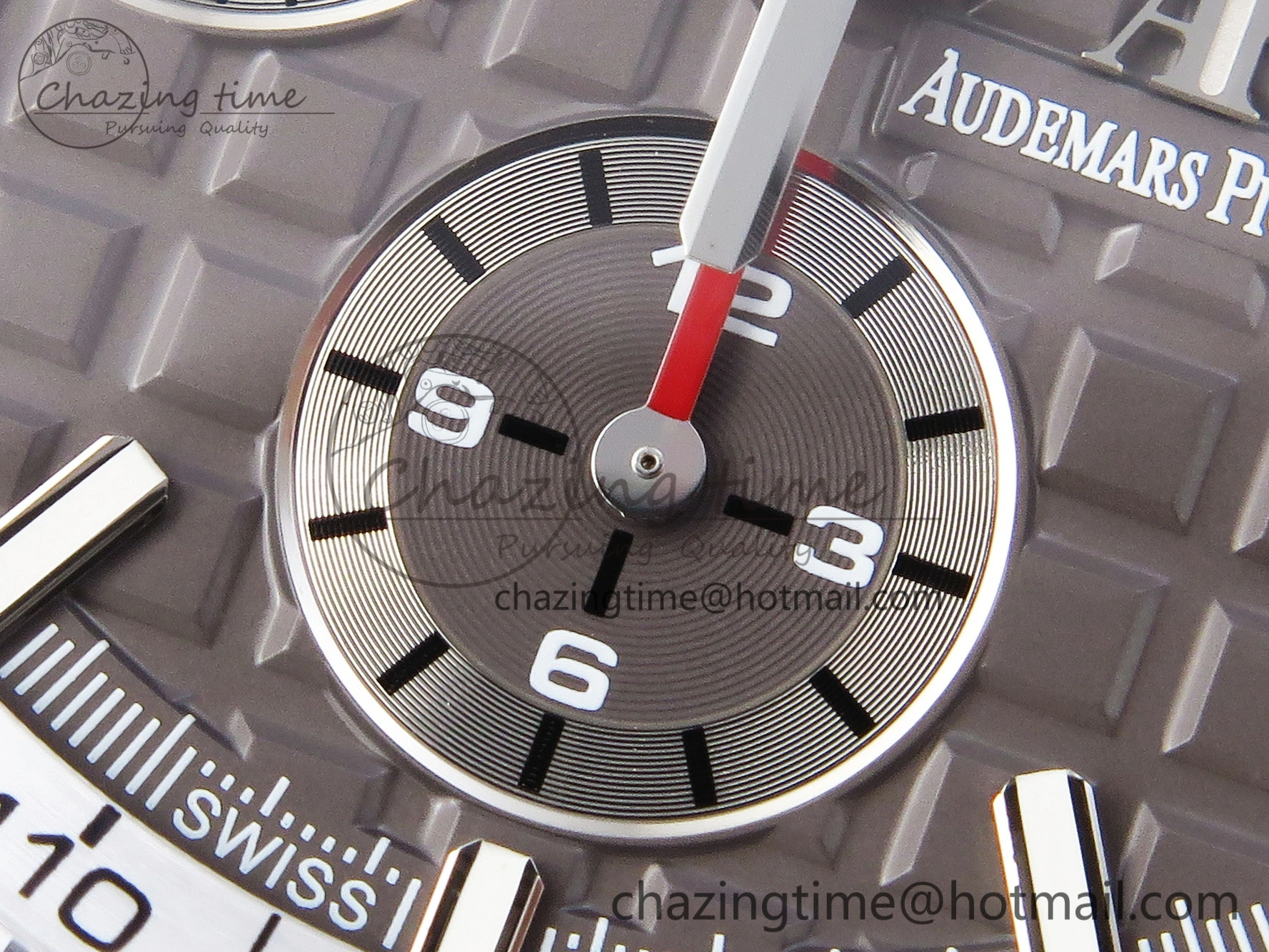 Royal Oak Offshore 44mm Black Ceramic APF 1:1 Best Edition Gray Dial on Black Rubber Strap A3126