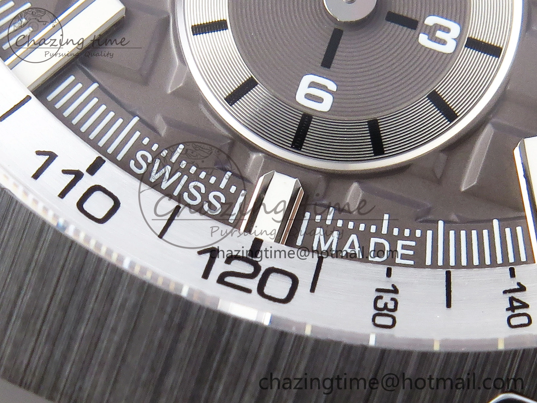 Royal Oak Offshore 44mm Black Ceramic APF 1:1 Best Edition Gray Dial on Black Rubber Strap A3126