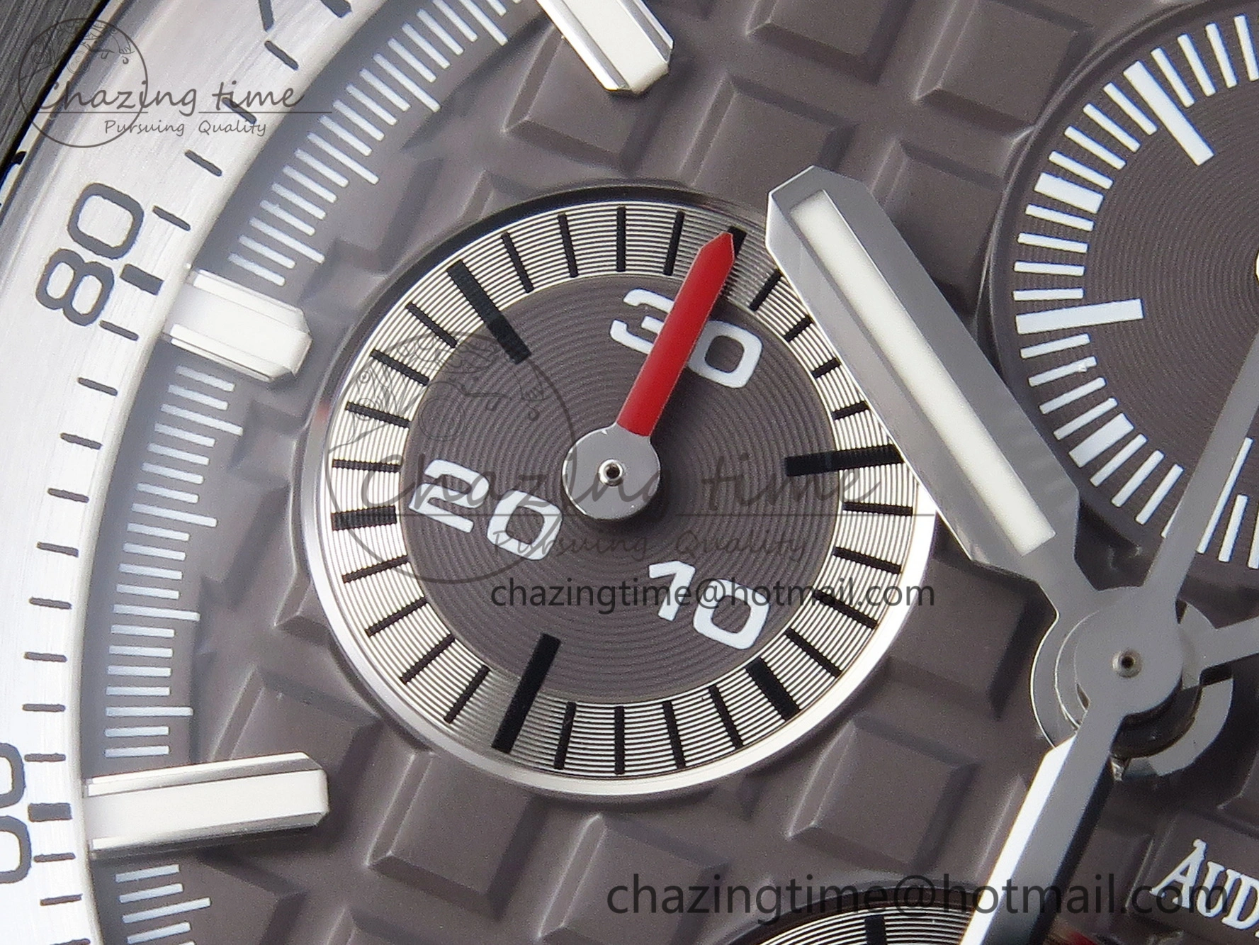 Royal Oak Offshore 44mm Black Ceramic APF 1:1 Best Edition Gray Dial on Black Rubber Strap A3126