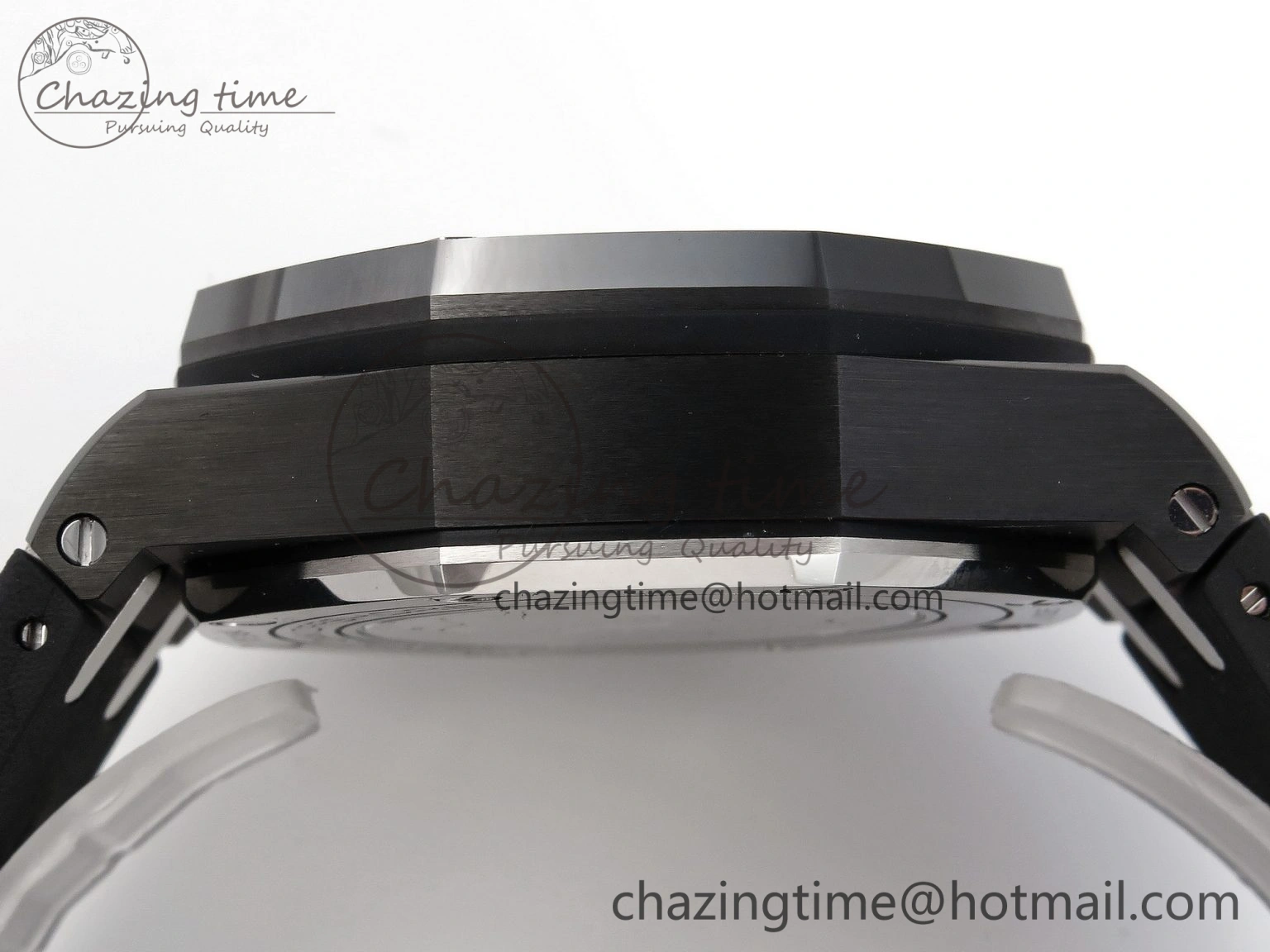 Royal Oak Offshore 44mm Black Ceramic APF 1:1 Best Edition Gray Dial on Black Rubber Strap A3126