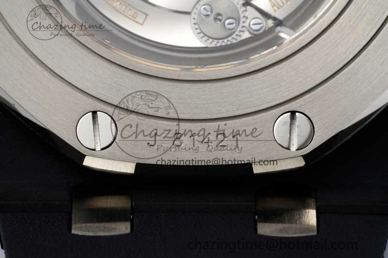 Royal Oak Offshore 44mm Black Ceramic Case APF 1:1 Best Edition Black Dial on Black Rubber Strap A3126