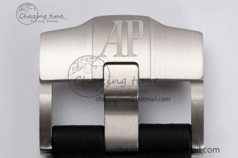 Royal Oak Offshore 44mm Black Ceramic Case JJF 1:1 Best Edition Black Dial on Rubber Strap A3126 V2