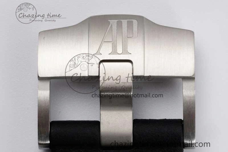 Royal Oak Offshore 44mm Black Ceramic Case JJF 1:1 Best Edition Black Dial on Rubber Strap A3126 V2