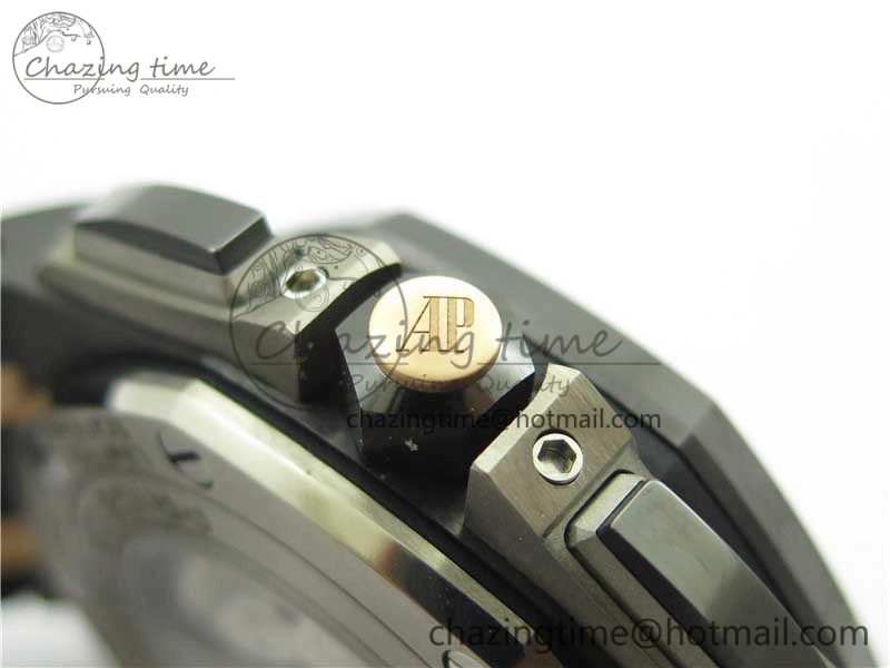 Royal Oak Offshore 44mm Black Ceramic Germany Edition JF 1:1 Best Edition on Rubber Strap A3126 V2