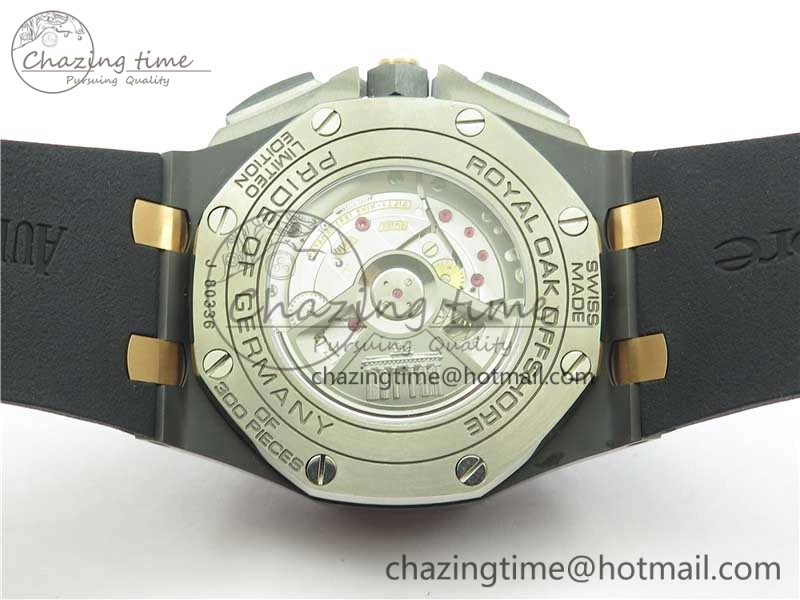 Royal Oak Offshore 44mm Black Ceramic Germany Edition JF 1:1 Best Edition on Rubber Strap A3126 V2
