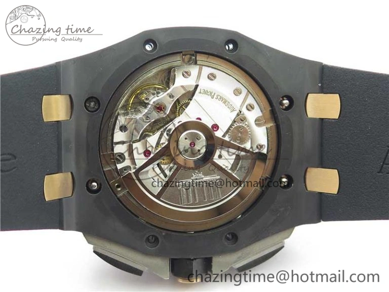 Royal Oak Offshore 44mm Black Ceramic Germany Edition JF 1:1 Best Edition on Rubber Strap A3126 V2