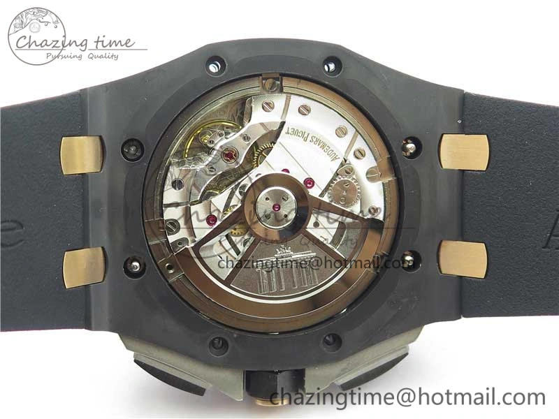 Royal Oak Offshore 44mm Black Ceramic Germany Edition JF 1:1 Best Edition on Rubber Strap A3126 V2