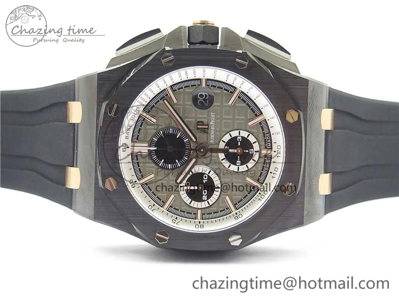 Royal Oak Offshore 44mm Black Ceramic Germany Edition JF 1:1 Best Edition on Rubber Strap A3126 V2