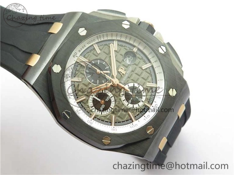 Royal Oak Offshore 44mm Black Ceramic Germany Edition JF 1:1 Best Edition on Rubber Strap A3126 V2