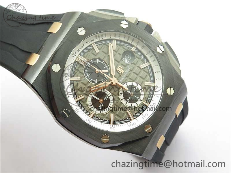 Royal Oak Offshore 44mm Black Ceramic Germany Edition JF 1:1 Best Edition on Rubber Strap A3126 V2