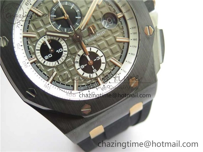 Royal Oak Offshore 44mm Black Ceramic Germany Edition JF 1:1 Best Edition on Rubber Strap A3126 V2
