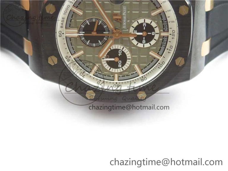 Royal Oak Offshore 44mm Black Ceramic Germany Edition JF 1:1 Best Edition on Rubber Strap A3126 V2