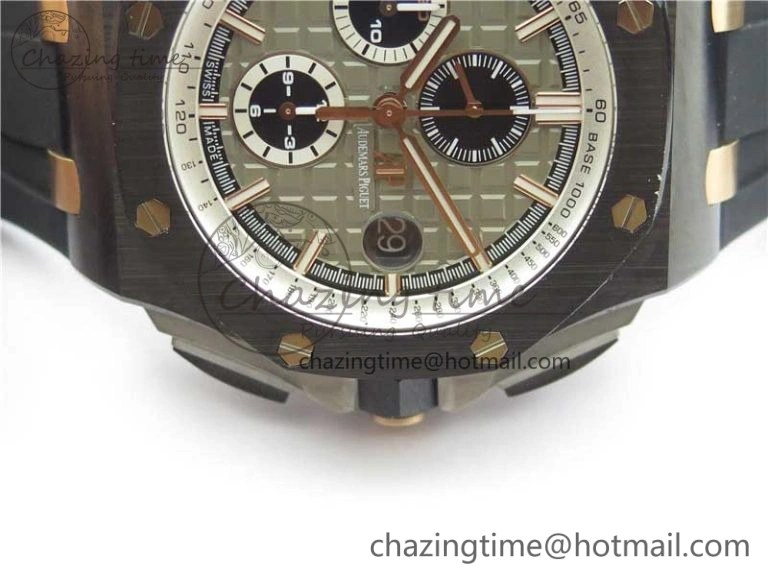 Royal Oak Offshore 44mm Black Ceramic Germany Edition JF 1:1 Best Edition on Rubber Strap A3126 V2