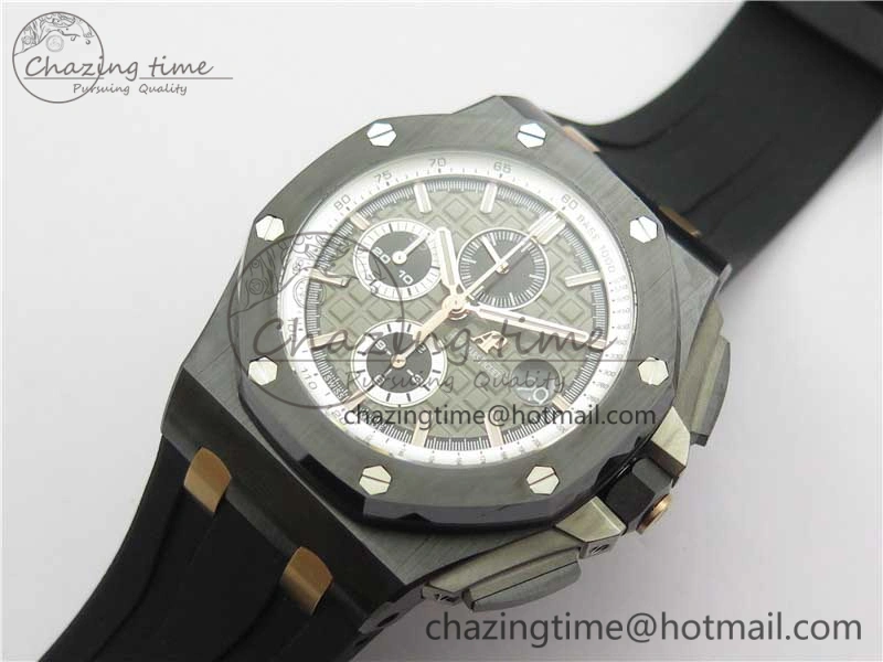 Royal Oak Offshore 44mm Black Ceramic Germany Edition JF 1:1 Best Edition on Rubber Strap A3126 V2