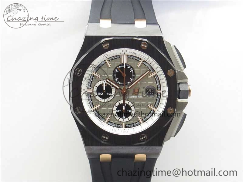 Royal Oak Offshore 44mm Black Ceramic Germany Edition JF 1:1 Best Edition on Rubber Strap A3126 V2