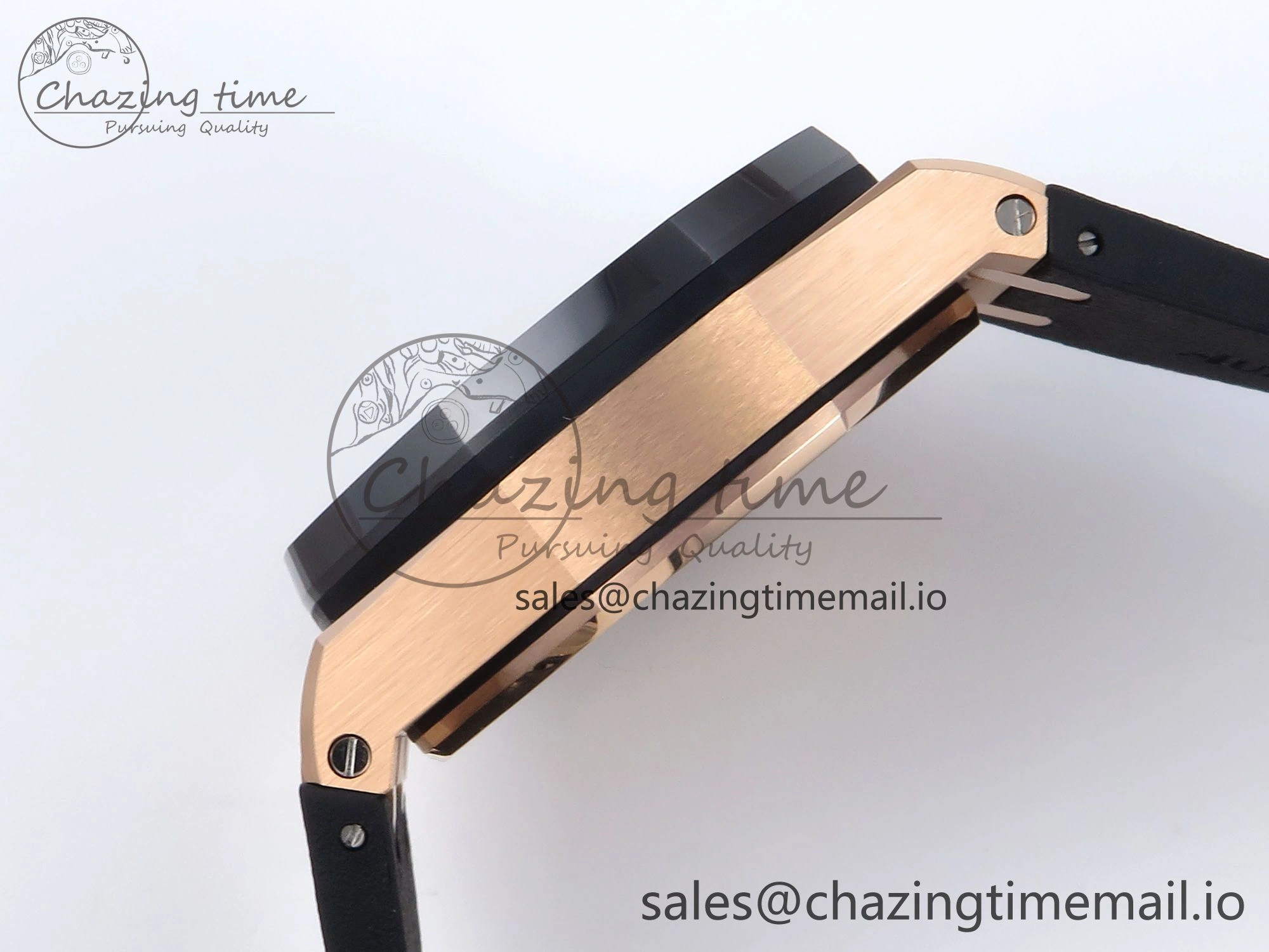 Royal Oak Offshore 44mm Black Ceramic RG TKF 1:1 Best Edition Black RG Dial on Black Rubber Strap A3126