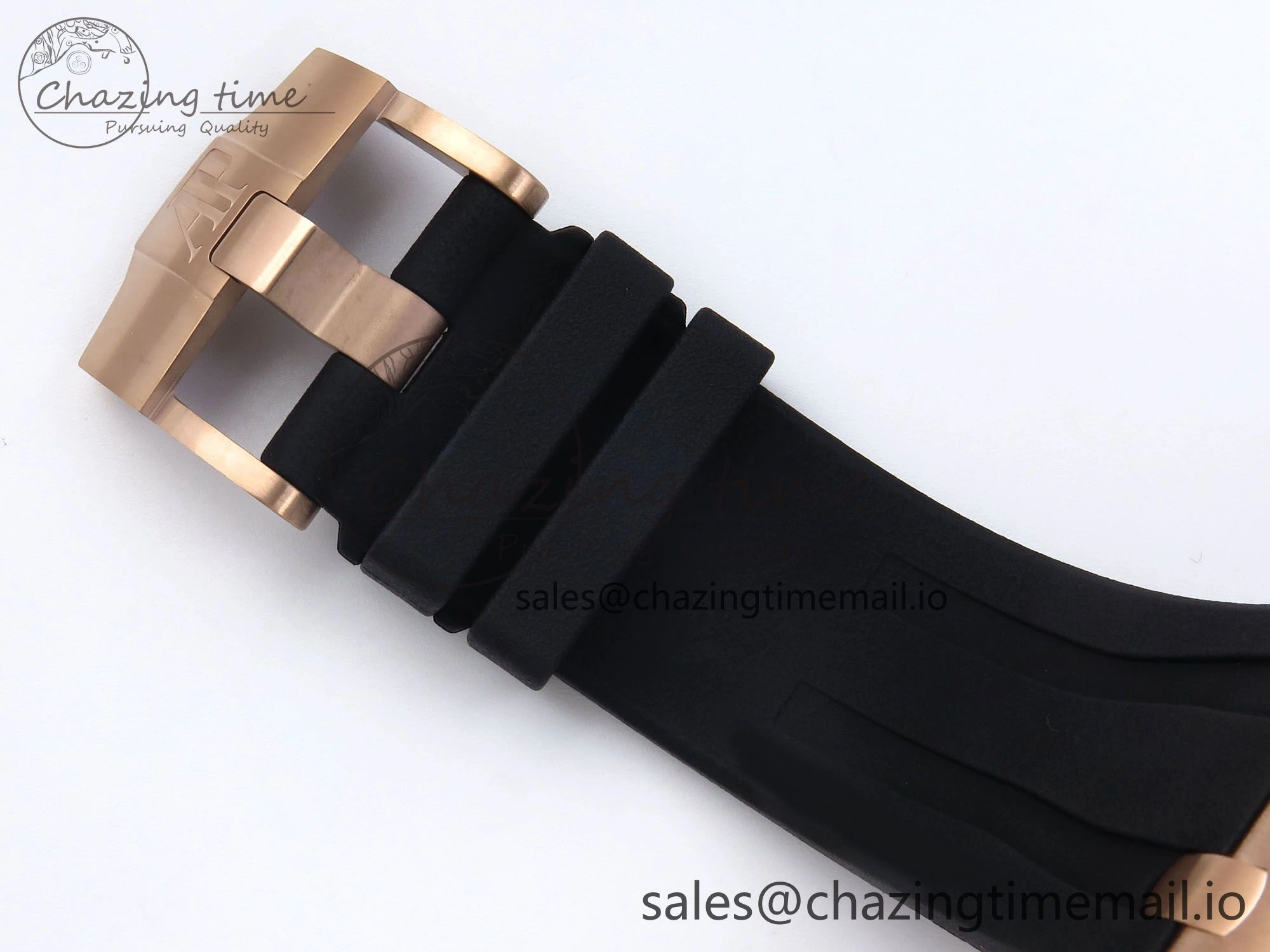 Royal Oak Offshore 44mm Black Ceramic RG TKF 1:1 Best Edition Black RG Dial on Black Rubber Strap A3126
